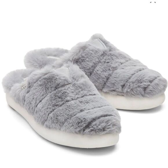 TOMS Womens Alpargata Mallow Mules Flats Slippers Grey Size 8.5 - Picture 1 of 5